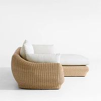 Ipanema Wicker 2-Piece Right-Arm Chaise Outdoor Sectional with Cushions