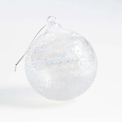 Clear Iridescent Bubble Ball Christmas Tree Ornament
