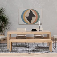Isador 96" Natural Wood Dining Table