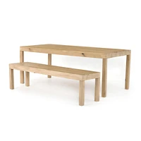 Isador 96" Natural Wood Dining Table