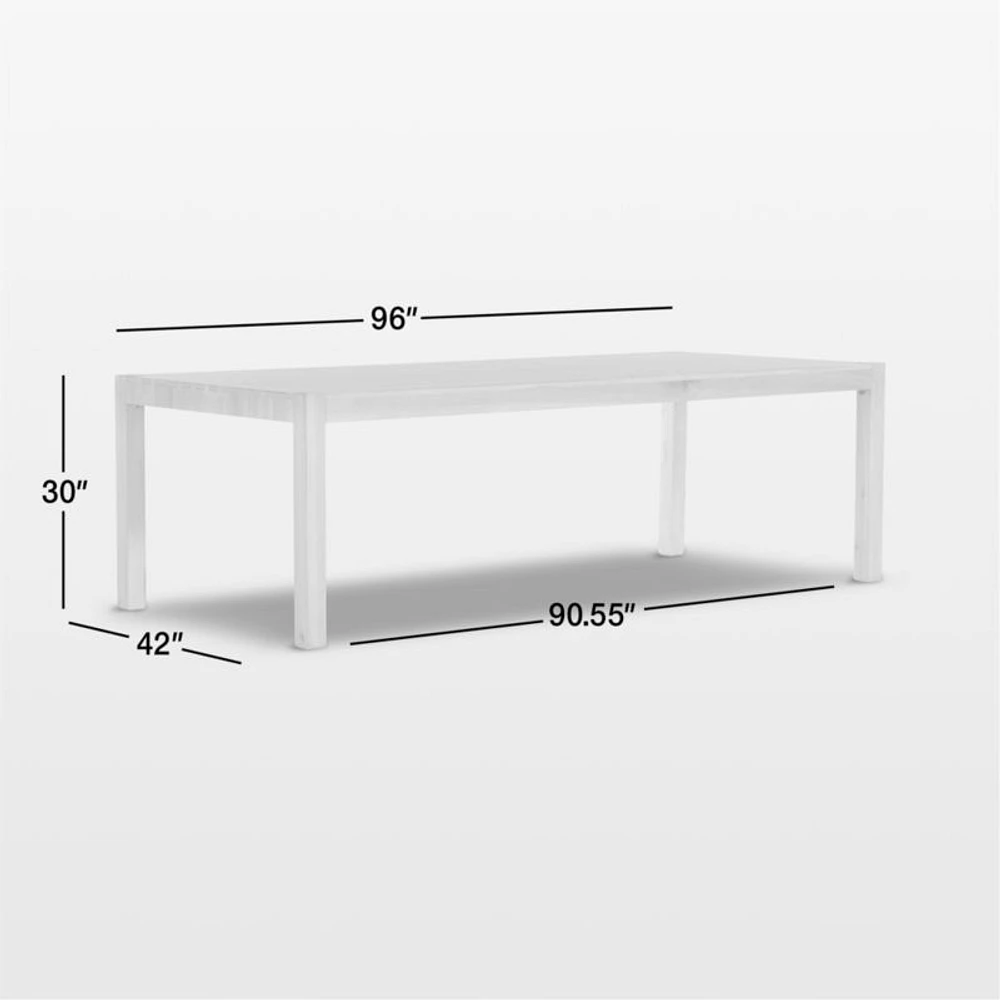 Isador 96" Natural Wood Dining Table