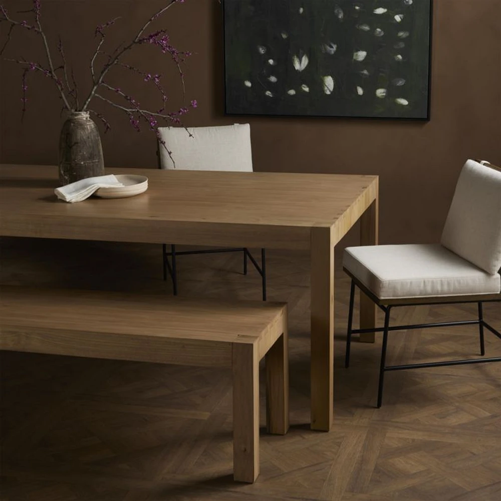 Isador 96" Natural Wood Dining Table
