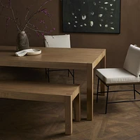 Isador 96" Natural Wood Dining Table
