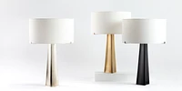 Isla Bronze Triangle Table Lamp, Set of 2