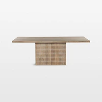 Ivan 84" Light Wash Wood Dining Table