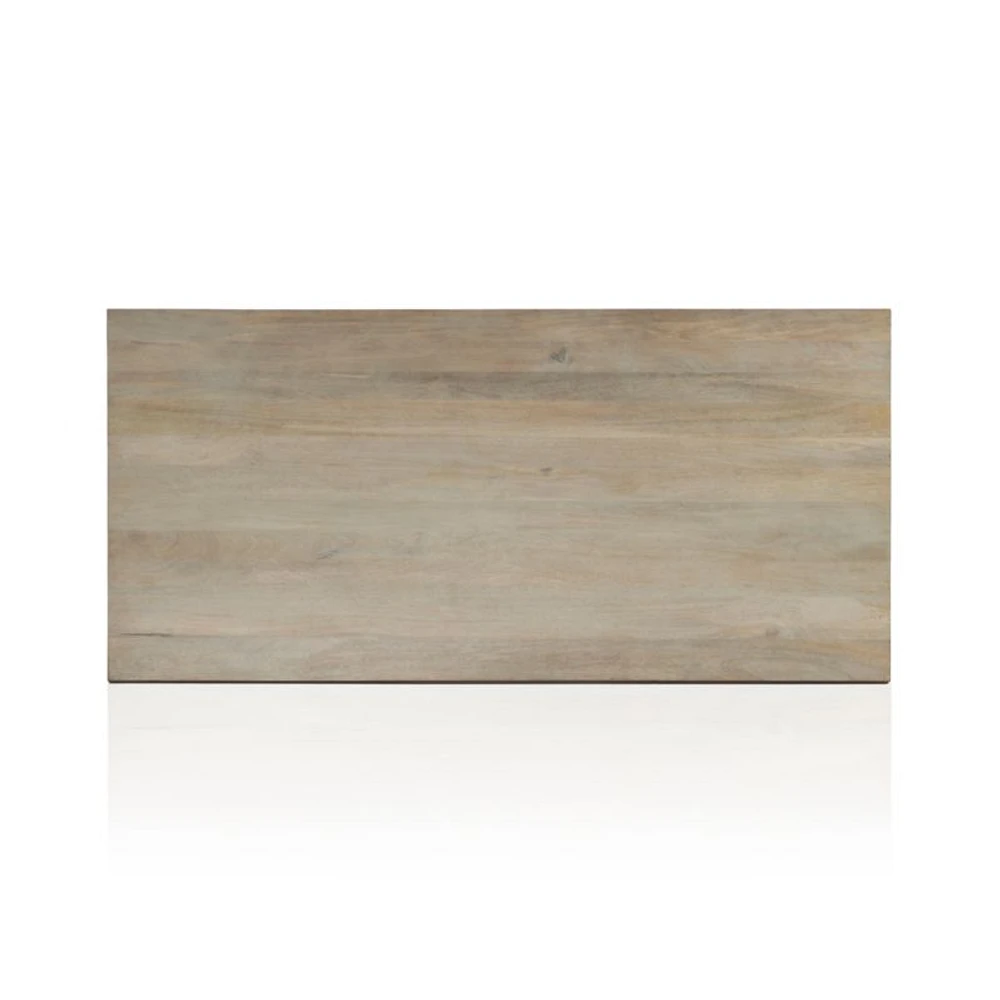 Ivan 84" Light Wash Wood Dining Table