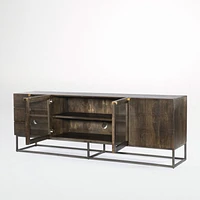 Ivan 79" Storage Media Console with Drawers