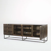 Ivan 79" Storage Media Console with Drawers