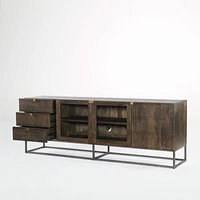 Ivan 79" Storage Media Console with Drawers