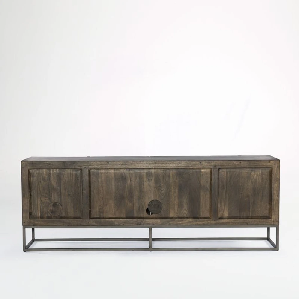 Ivan 79" Storage Media Console with Drawers