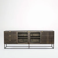 Ivan 79" Storage Media Console with Drawers