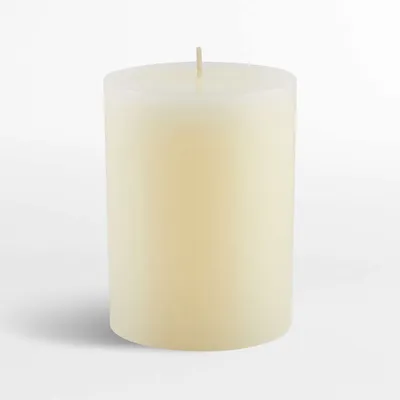 3"x4" Ivory Pillar Candle