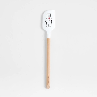 Arctic Bear Silicone and Wood Spatula by Joan Anderson