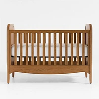 Bacton Oak Wood Convertible Baby Crib with Toddler Bed Rail by Jake Arnold