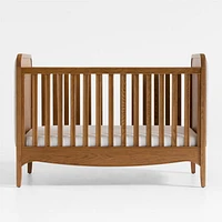 Bacton Oak Wood Convertible Baby Crib with Toddler Bed Rail by Jake Arnold