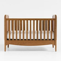 Bacton Oak Wood Convertible Baby Crib with Toddler Bed Rail by Jake Arnold