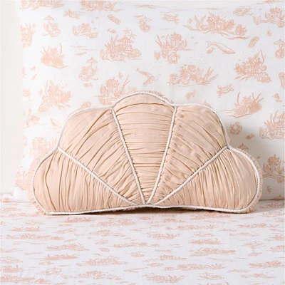 Bea Pink Ruched Shell Pillow by Jake Arnold