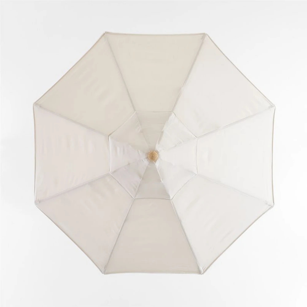 The Cobden 9' Round Teak Outdoor Umbrella by Jake Arnold