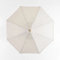 The Cobden 9' Round Teak Outdoor Umbrella by Jake Arnold