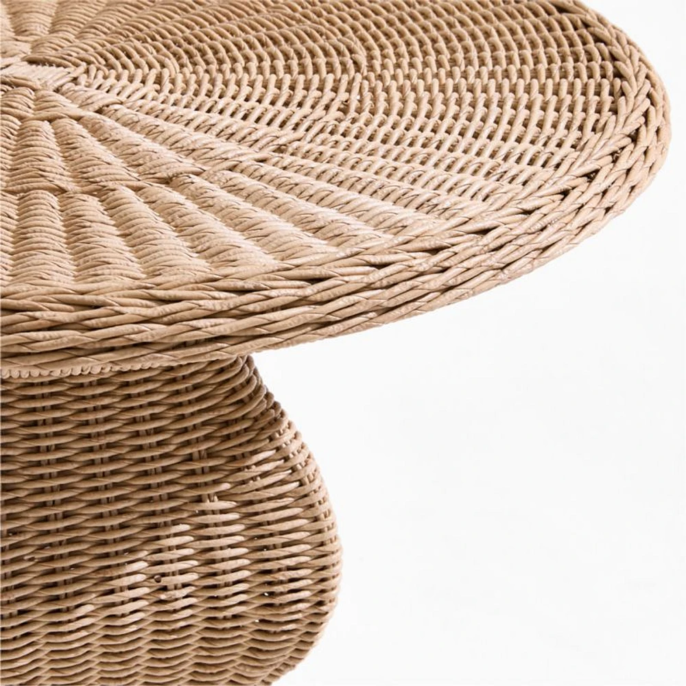 The Felix Wicker Outdoor Side Table by Jake Arnold