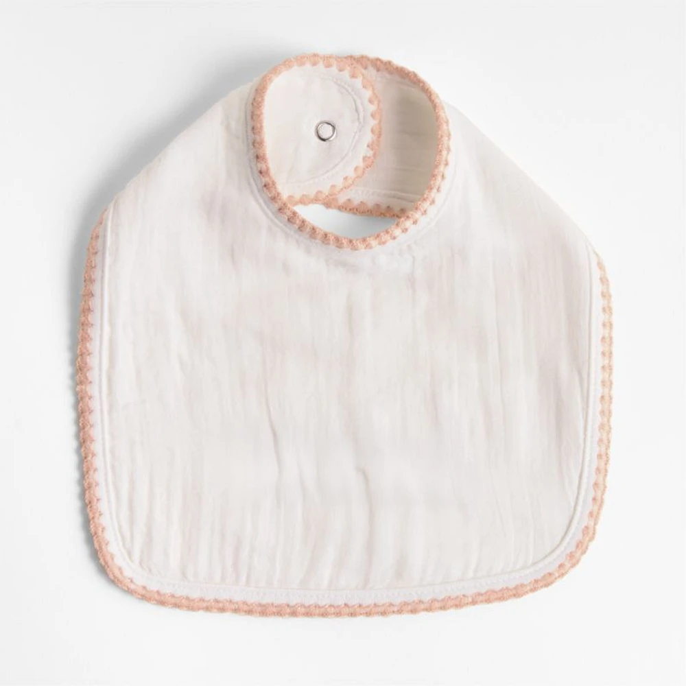 Frankie Pink Baby Bib Set by Jake Arnold