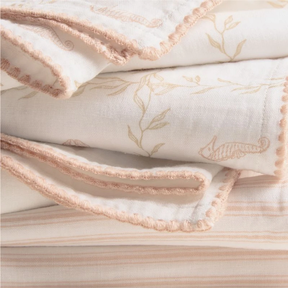 Frankie Pink Baby Swaddle Set by Jake Arnold
