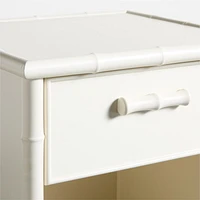 Harben Bamboo Linen White Kids Nightstand by Jake Arnold