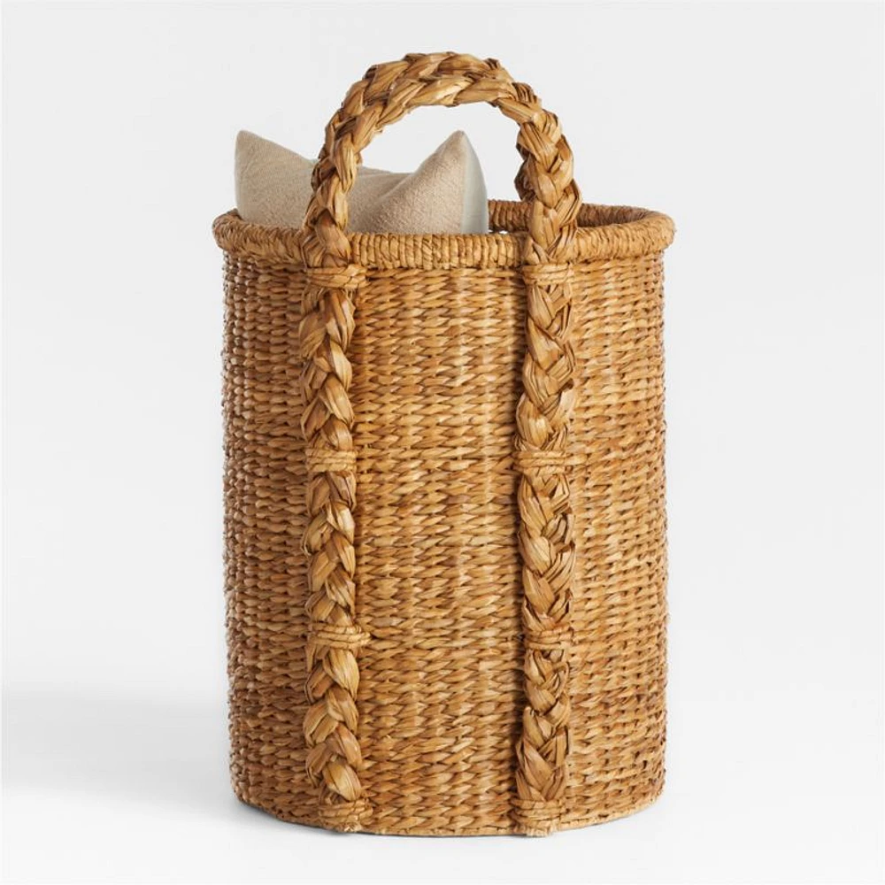 Montecito Round Chunky Woven Basket by Jake Arnold