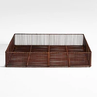Parker Large Bamboo and Metal Tray by Jake Arnold