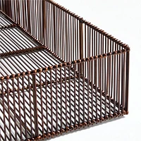 Parker Large Bamboo and Metal Tray by Jake Arnold
