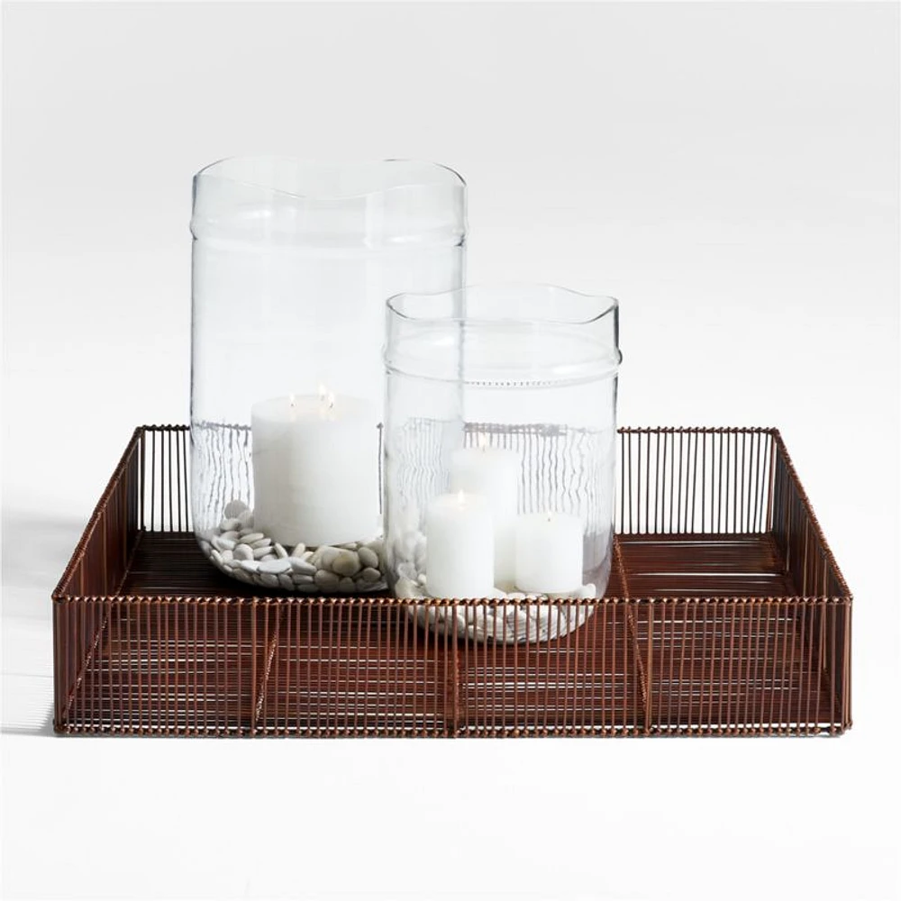 Parker Large Bamboo and Metal Tray by Jake Arnold