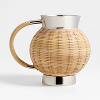 Romsey 67-Oz. Wicker Metal Pitcher by Jake Arnold