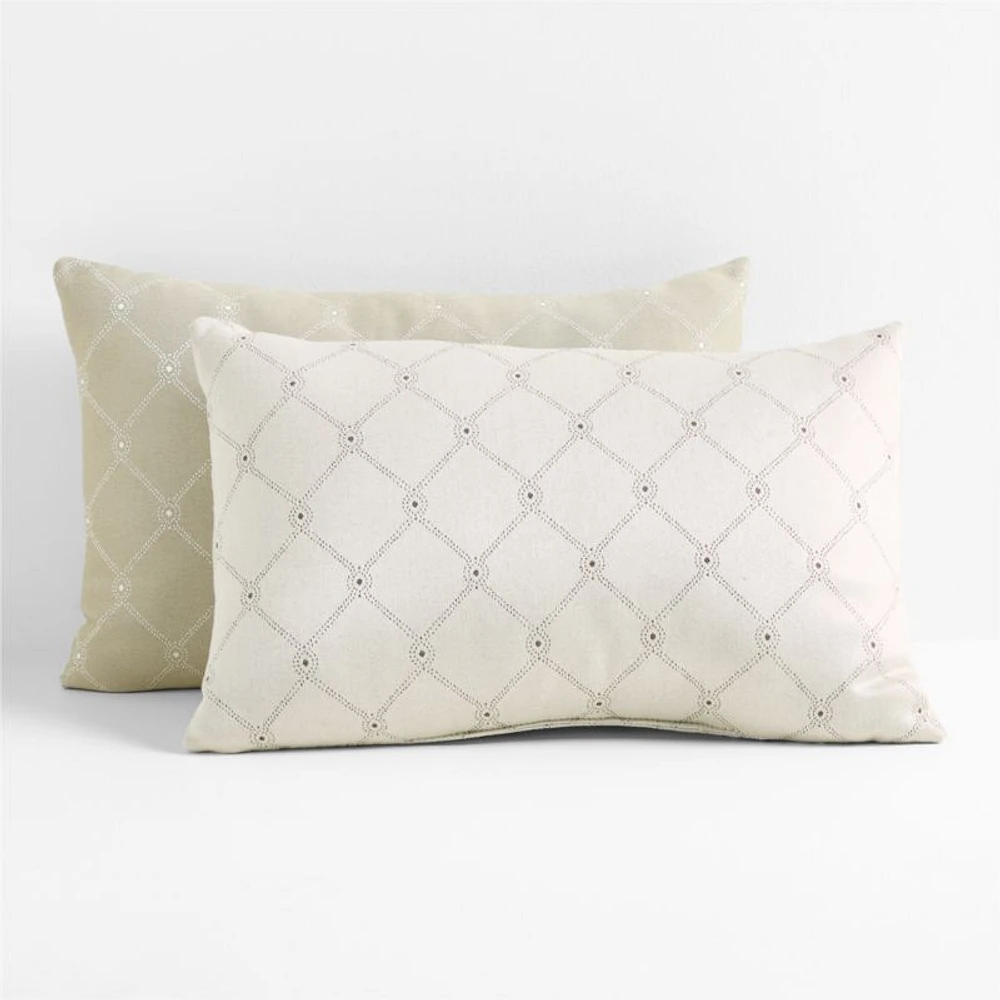 Sunbrella ® Sweeney 22"x15" Willow Green Outdoor Throw Pillow by Jake Arnold