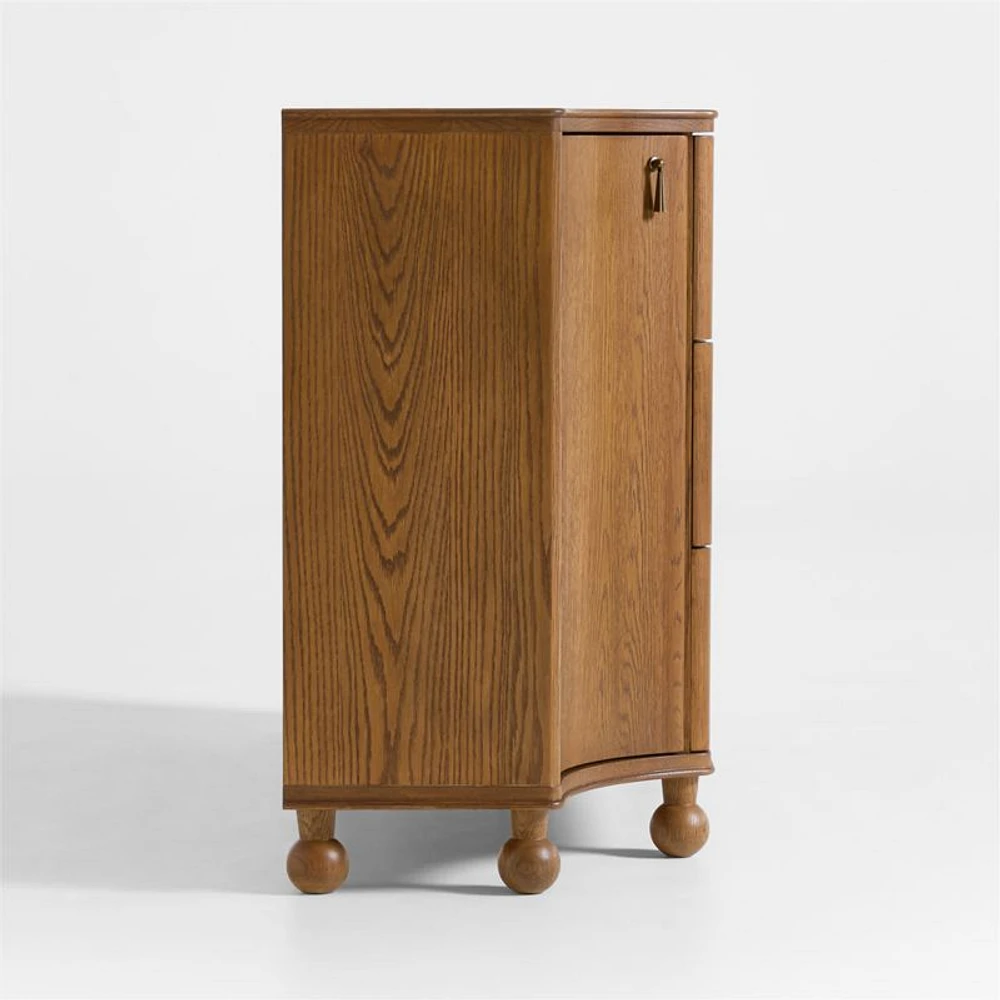 Thurloe Oak Wood Kids 3-Drawer Dresser by Jake Arnold