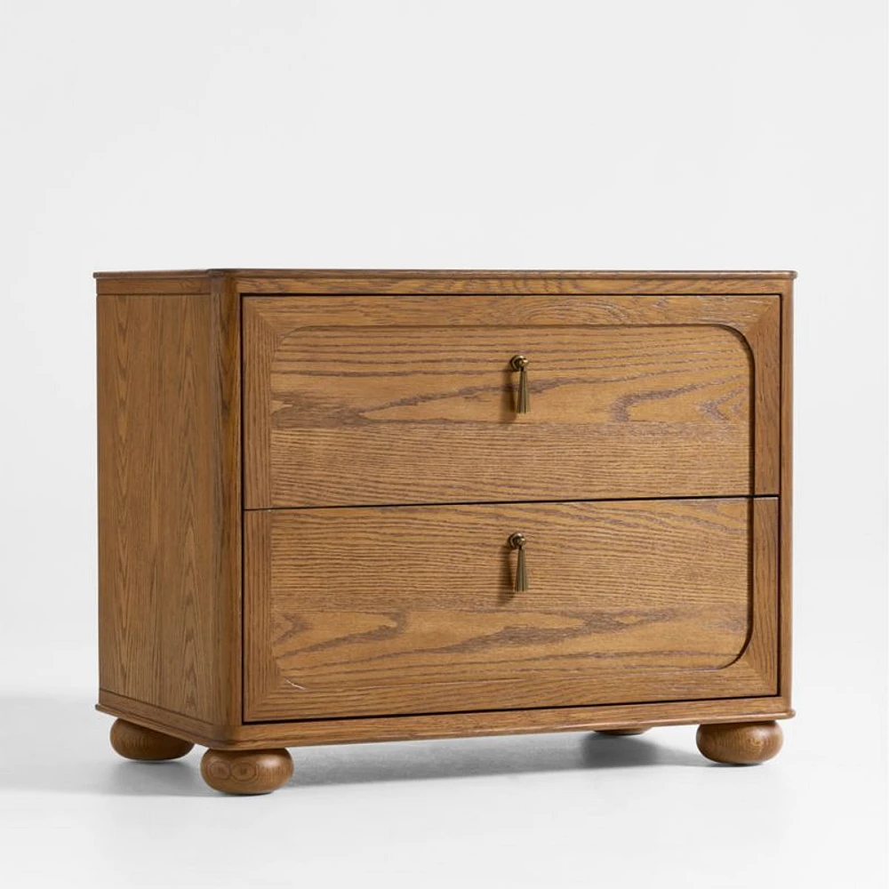 Thurloe Oak Wood Kids Nightstand by Jake Arnold