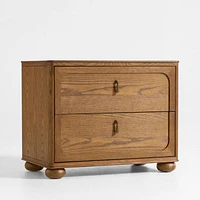 Thurloe Oak Wood Kids Nightstand by Jake Arnold