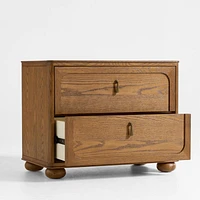 Thurloe Oak Wood Kids Nightstand by Jake Arnold