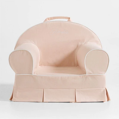 Whittle Seashell Pink Kids Lounge Nod Chair by Jake Arnold