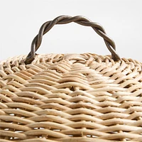Wicker Serving Tray with Lid By Jake Arnold