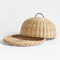 Wicker Serving Tray with Lid By Jake Arnold