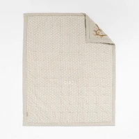 Gwen Embroidered Organic Cotton Baby Crib Quilt by Jeremiah Brent