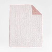 Heirloom Embroidered Organic Cotton Velvet Kids Twin Quilt by Jeremiah Brent