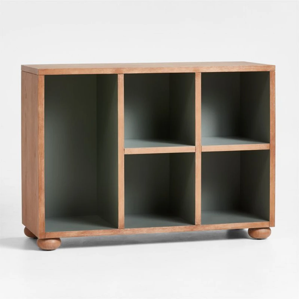 Keepsake Hazlenut Wood Kids Storage Bookcase by Jeremiah Brent
