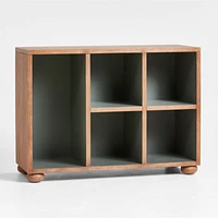 Keepsake Hazlenut Wood Kids Storage Bookcase by Jeremiah Brent