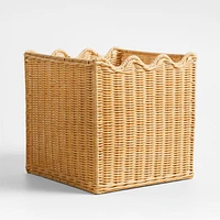 Keepsake Wavy Wicker Kids Storage Bin by Jeremiah Brent