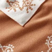 Treasured Soft Brown Reversible Cashmere Blend Baby Stroller Blanket by Jeremiah Brent