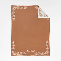 Treasured Soft Brown Reversible Cashmere Blend Baby Stroller Blanket by Jeremiah Brent
