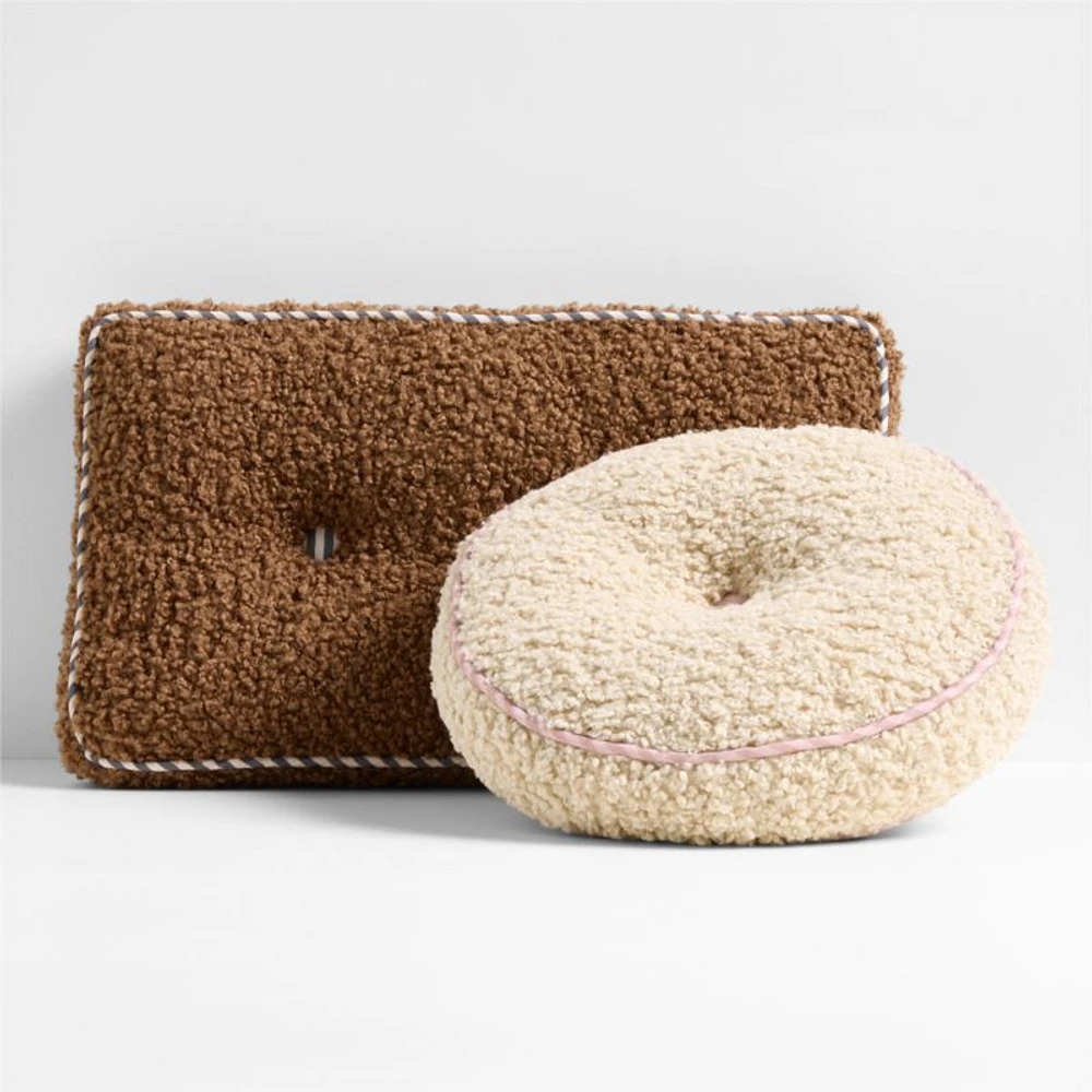 Tucker Sherpa Lumbar Kids Throw Pillow by Jeremiah Brent