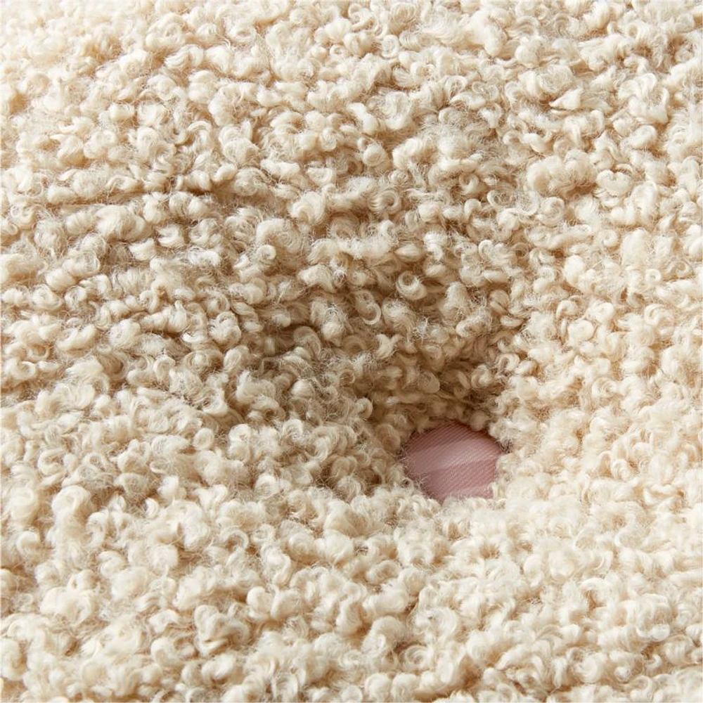 Tucker Sherpa Round Kids Throw Pillow by Jeremiah Brent