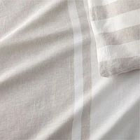 Jackie Stripe Linen Natural Standard Sham by Leanne Ford